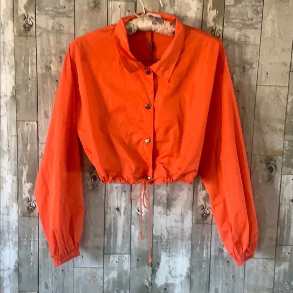 NEW Prettylittlething | Orange Cropped Jacket